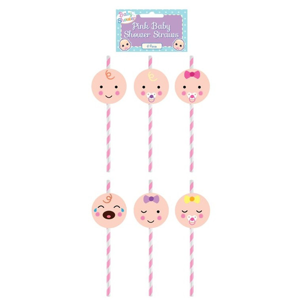 Pink Baby Shower Straw (6)